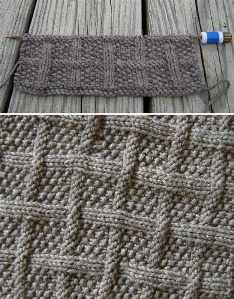 Amazing Knitting: Lattice with Seed Stitch - Free Pattern