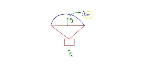 Solved Consider The Free Body Diagram Of A Parachute Falling Through