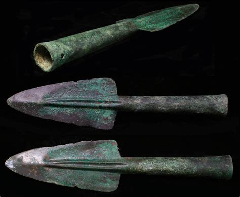 Bronze Age spear heads,javelins,arrowheads collection