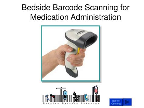 PPT Bedside Barcode Scanning For Medication Administration PowerPoint