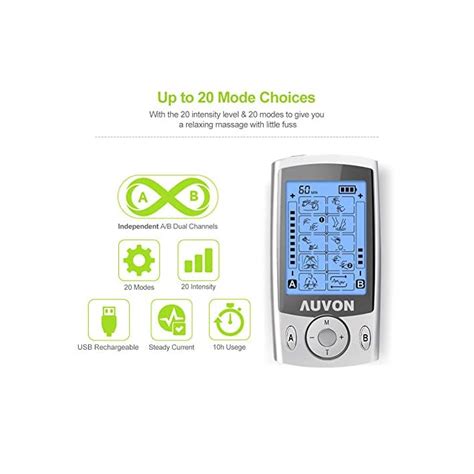 Auvon Dual Channel Tens Unit User Manual