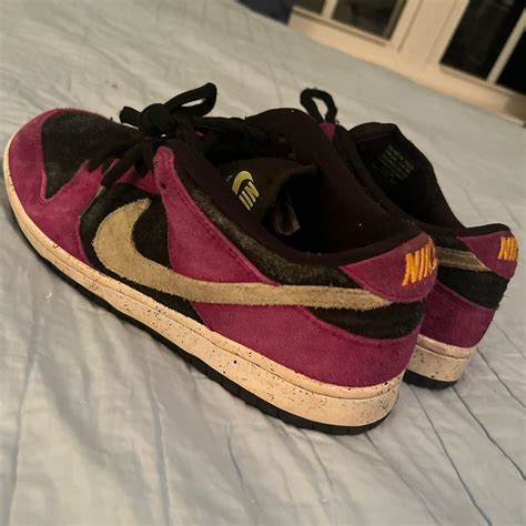 Nike Sb Dunk Low Pro Acg Terra Red Plum Skated Depop