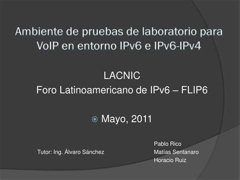 PDF de programación Ambiente de pruebas de laboratorio para VoIP en