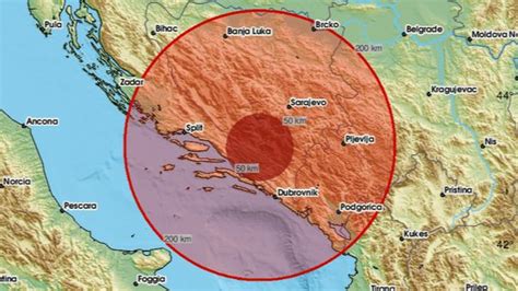 Zemljotres U Blizini Mostara Jeste Li Osjetili Podrhtavanje Tla Crna