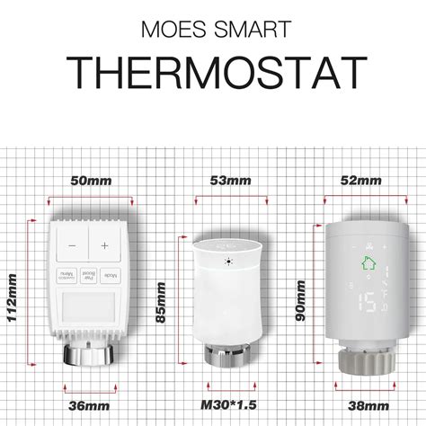 Moes Tuya ZigBee 3 0 TRV Smart Heizk Rper Antrieb Programmierbare