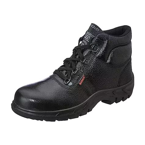 Buy Karam Fs26blfwsnpn Pu Single Density Composite Toe Black Leather