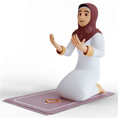 Rendered D Transparent Png D Render Rendering Muslim Women Praying