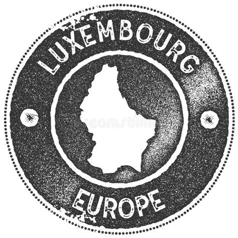 Luxembourg Vintage Map Stock Vector Illustration Of Grand