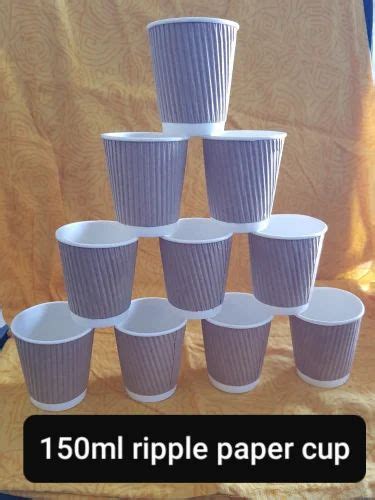 Ml Ripple Paper Cup At Best Price In Gondal By Spectra Paper Plast