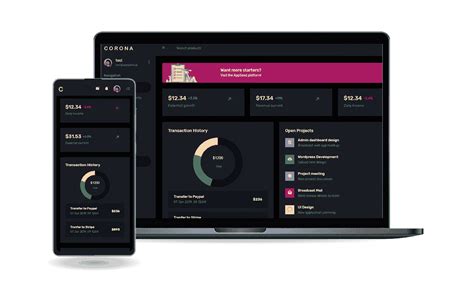 Corona Dark Open Source Django Dashboard Appseed