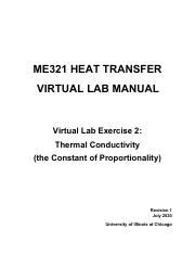 Virtual Lab Exercise Determining Thermal Conductivity Course Hero