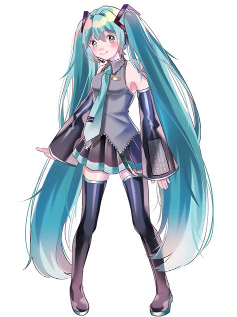 初音ミク「ピアプロ運営です。本日は「全身」作品をご紹介 みのやさんのミクさん こちらに向か」 Piapro ピアプロ のイラスト