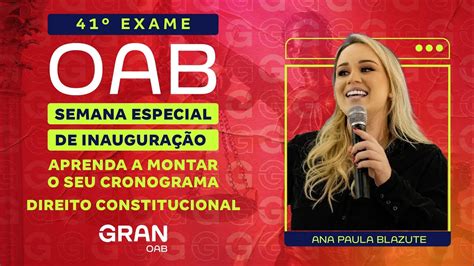 Fase Do Exame Oab Aprenda A Montar O Seu Cronograma De Direito