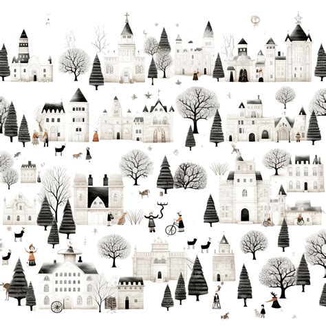 Find The Biggest Christmas Element In Each Row Black And White