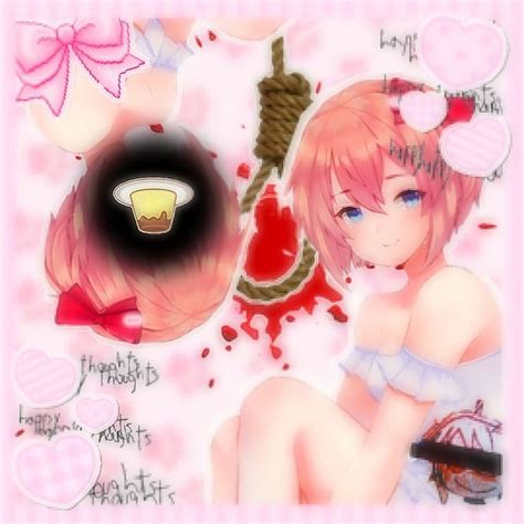 sayori 🥶 in 2023 | Soft pink theme, Aesthetic anime, Creepy cute