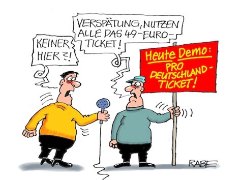 Deutschlandtiket Von RABE Politik Cartoon TOONPOOL