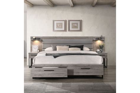 WESTDEN 3PC Bedroom Combo Set in Queen/King Size (Grey)-iFurniture-The ...