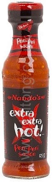 Nandos Extra Extra Hot Peri Peri Sauce 125g Susmans Best Beef Biltong Company Ltd