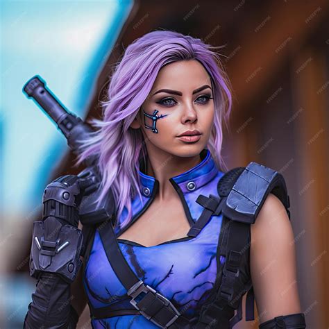 Premium Photo | Beautiful Cute Girl cosplay of Fortnite