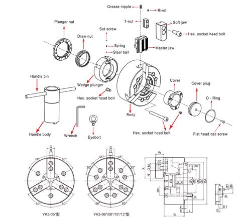 Buy 3 Jaw Center Empty Hollow Pneumatic Lathe Chuck,3 Jaw Center Empty Hollow Pneumatic Lathe ...