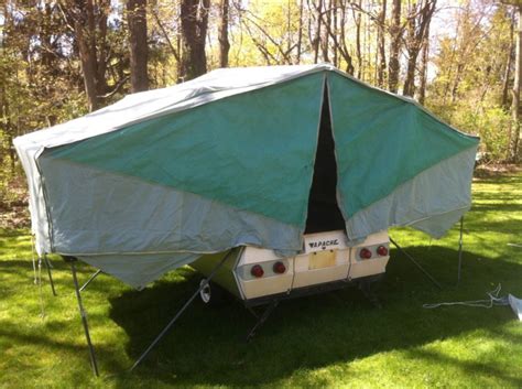 1964 Apache Silver Eagle Camper Popup Tent Trailer Pop Up Vintage