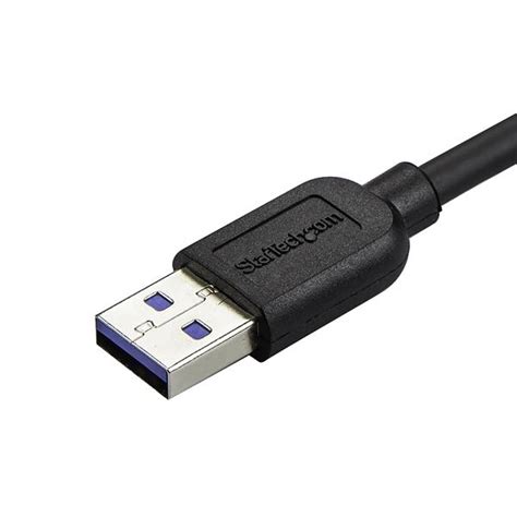 Slim Micro USB 3 0 Cable M M Left Angle Micro USB 2m 6ft