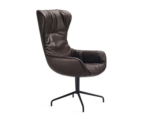 Leya Grand Wingback Chair With Trestle Leg Architonic