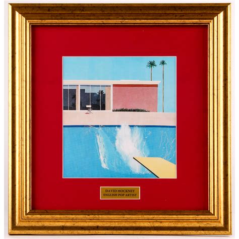 David Hockney "A Bigger Splash" 14.25x14.75 Custom Framed Print ...