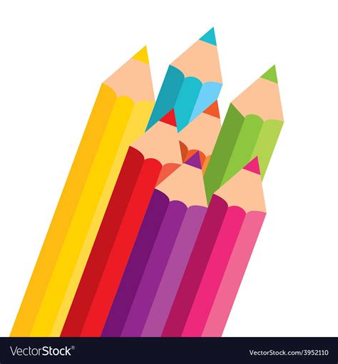 Colors Pencils Royalty Free Vector Image Vectorstock