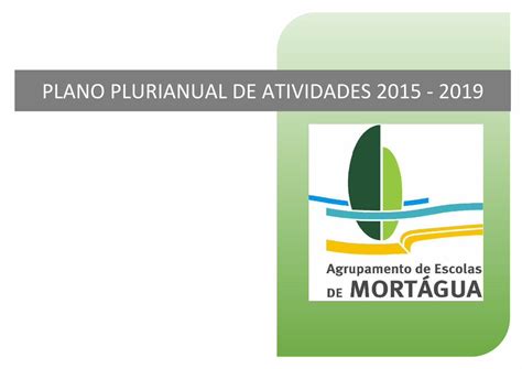 Pdf Plano Plurianual De Atividades Plano Plurianual De