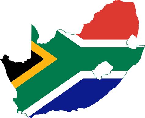 South Africa Flag Map Mapsof Net