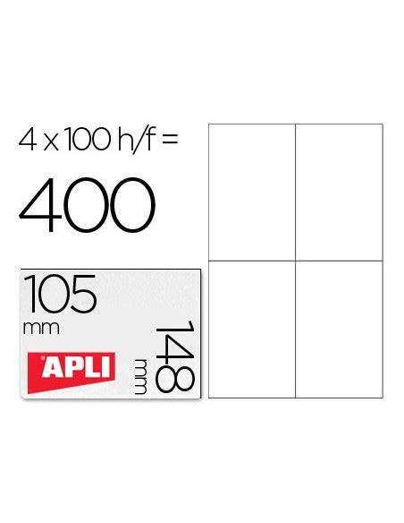 Etiqueta Adhesiva Apli Tama O X Mm Para Fotocopiadora Laser