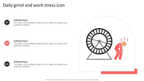 Daily Grind And Work Stress Icon Summary PDF