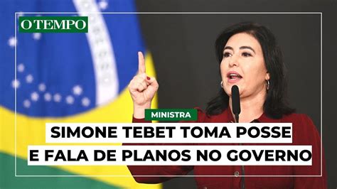 Simone Tebet assume cargo no governo Lula e faz discurso sobre gestão