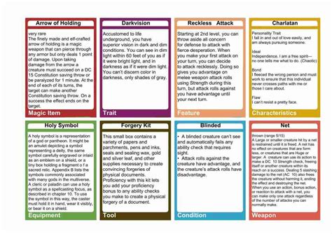 Dandd 5e General Purpose Cards Dungeon Master Assistance