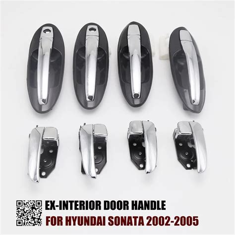 Manija De Puerta Interior Y Exterior Cromada Accesorio Para Hyundai