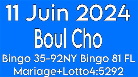 Boul Cho Pou Asw A Juin Bingo Ny Bingo Fl