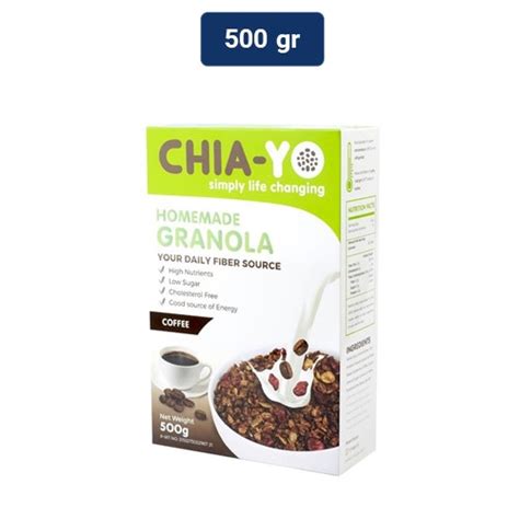 Jual Chiayo Homemade Granola Coffee Gr Indonesia Shopee Indonesia