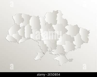 Ukraine Administrative Divisions Political Map Country And Unitary