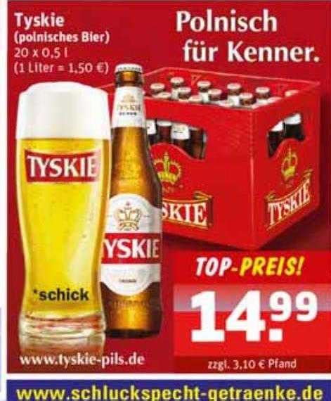 Tyskie Polnisches Bier Angebot Bei Schluckspecht Prospekte De