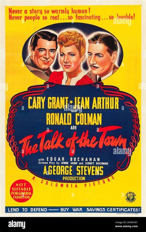 The Talk Of The Town Directed By George Stevens Credit