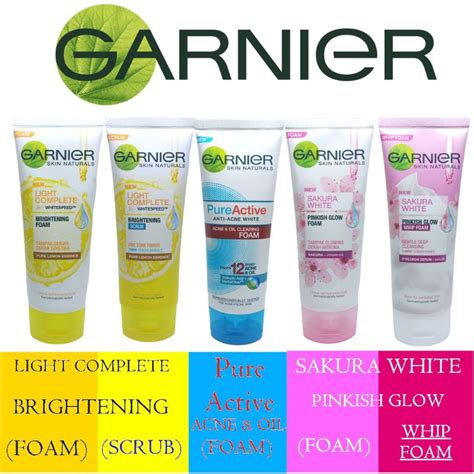 Jual Garnier Facial Foam Ml Ml Sakura White Light Complete Scrub