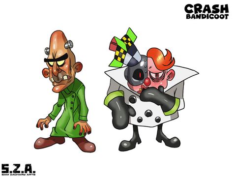 Crash Bandicoot Characters by SamZacharyArts on DeviantArt