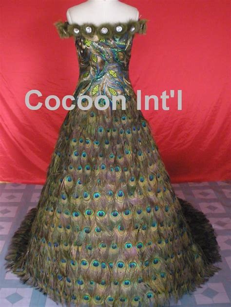 Peacock Feather Dress Peacock Wedding Dresses Fantasy Wedding Dresses