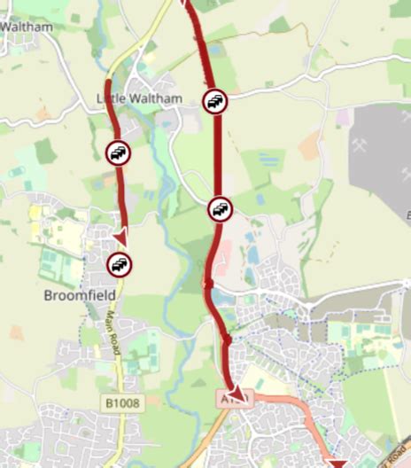 Essex Travel News On Twitter Chelmsford Slow Moving Traffic On Essex Regiment Way A130