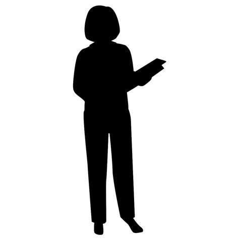 Free Corporate Woman Standing Svg Mediamodifier