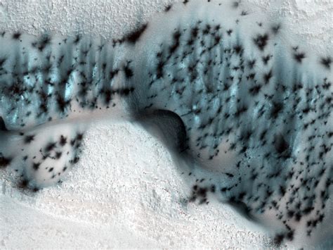 Well Speckled Polar Dunes Nasa Mars Exploration