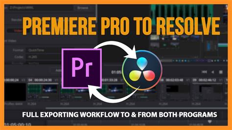 Workflow For Premiere Pro To Davinci Resolve Youtube