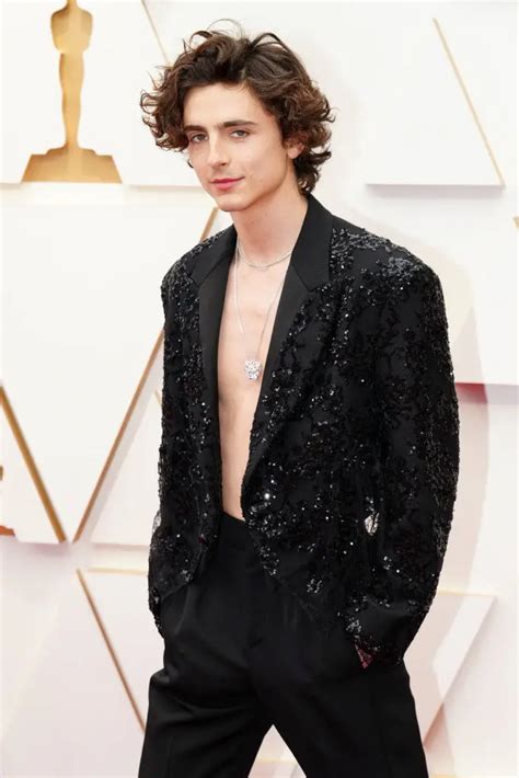 Timoth E Chalamet Goes Shirtless At The Oscars Style Unique