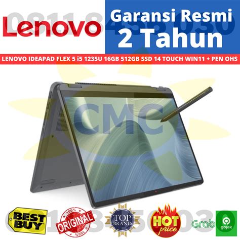 Jual Lenovo Flex 5 14 Iau7 27id 2cid I3 1215 8gb 512 Ssd 14 Touch W11